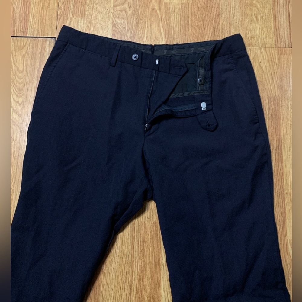 Versace Collection Dress Pants Mens 52 Black Wool Luxury Preppy